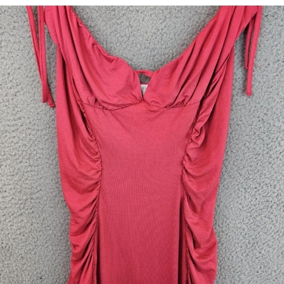 ASOS Womens Mini Cami Dress Sz 8 Side Ruching Adjustable Straps Slinky & Sexy - Picture 5 of 16